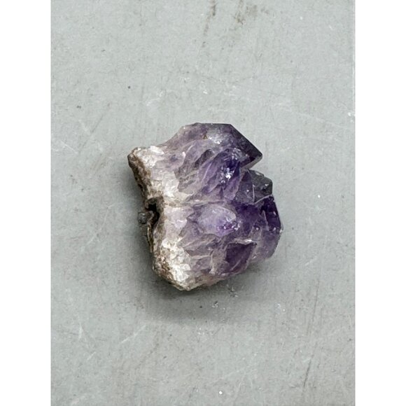 Raw Amethyst Cluster With Pyrite Inclusion purple 1.5" READ - Picture 5 of 7